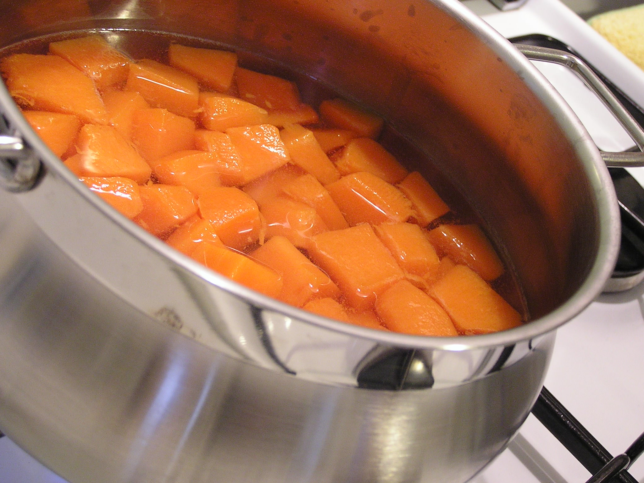 La zucca è in cottura