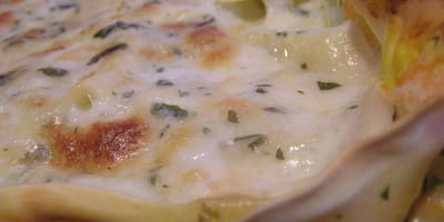 Lasagnetta con crema di zucca e funghi porcini