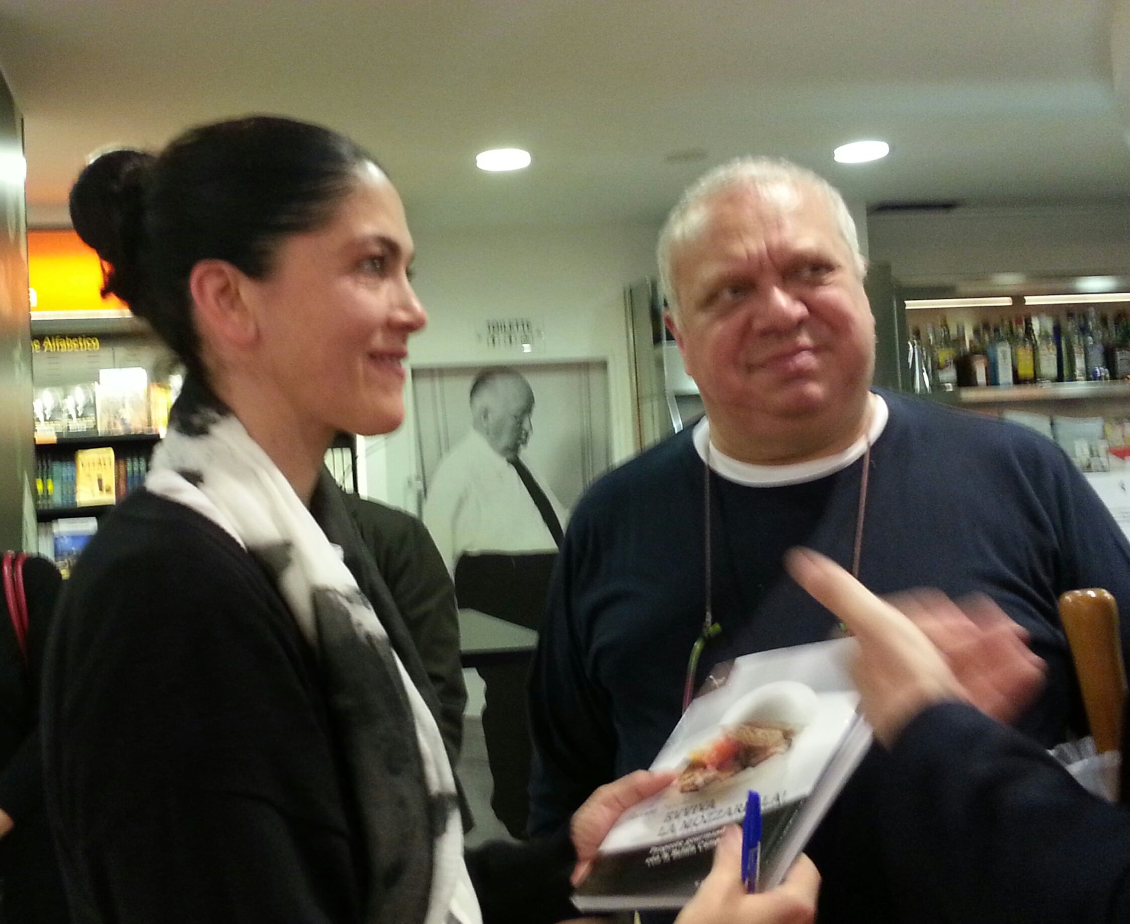 Rosanna Marziale con Allan Bay che ha scritto la prefazione del libro