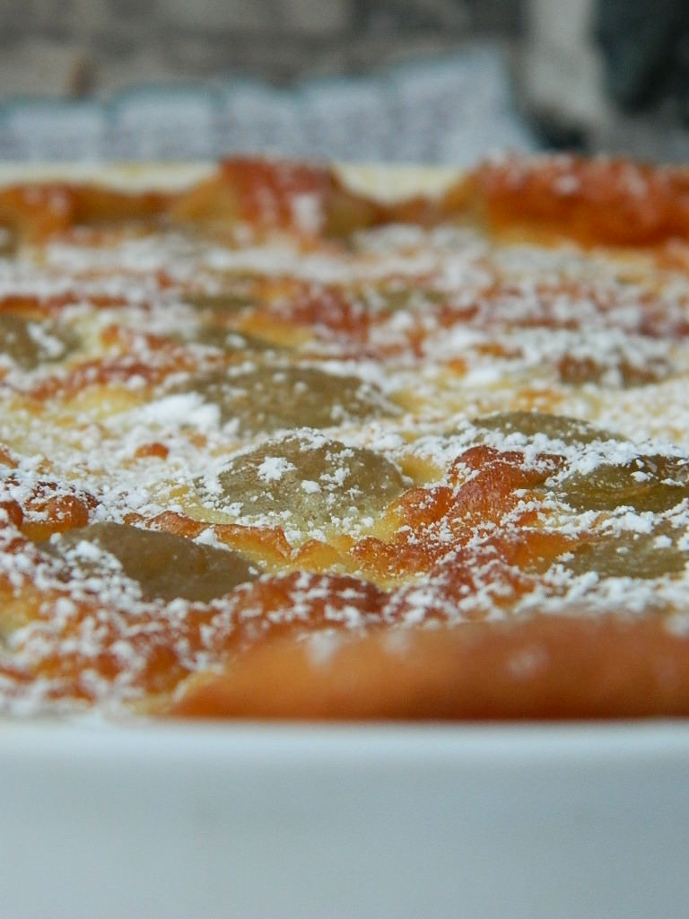 Clafoutis d'uva bianca