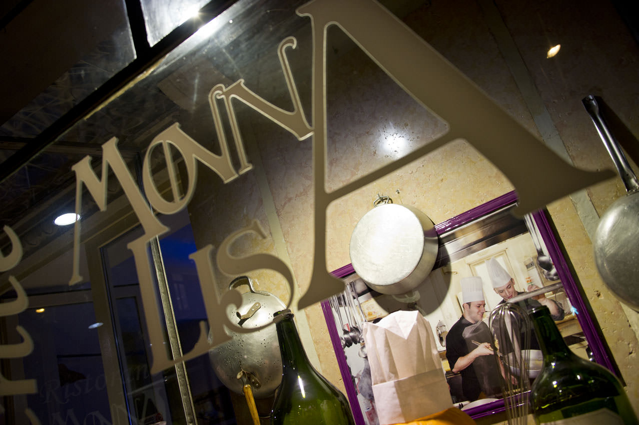 L'insegna del ristorante MonnaLisa