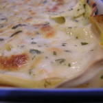Lasagnetta con crema di zucca e funghi porcini